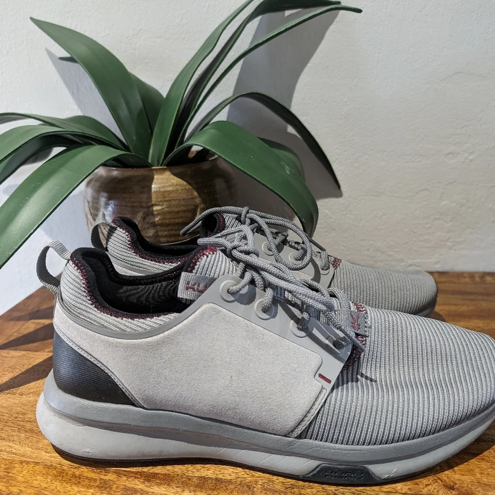 KURU men's SNEAKER ATOM GREY MESH ATHLETIC COMFORT SHOES size 10